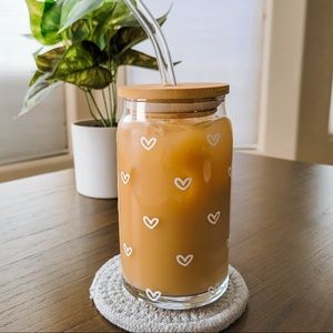 Hearts Glass Cup